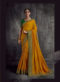 Green Fancy Fabric Party Wear Lace Border Designer Saree