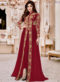 Shamita Shetty Black Designer Embroidered Work Party Wear Georgette Anarkali Suit
