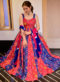 Captivating Function Wear Rani Color Georgette Gown With Dupatta