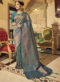 Blue Handloom Silk Silk Jari Weaving Wedding Saree