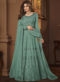 Elegant Beige Designer Emmbroidered Work Georgette Anarkali Salwar Suit
