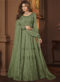 Wonderful Green Georgette Designer Embroidered Work Salwar Kameez