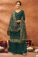 Vartika Singh Fascinating Cyan Color Georgette Fabric Anarkali Suit