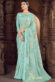 Multi Color Brasso Fabric Trendy Festive Look Saree