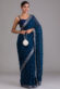 Teal Color Art Silk Fabric Glamorous Saree With Sequins Work