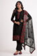 Kanika Dev Riveting Georgette Fabric Salwar Suit In Chikoo Color