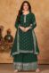Georgette Fabric Rani Color Sangeet Wear Fantastic Sharara Suit