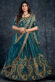 Silk Fabric Sangeet Wear Lovely Lehenga In Light Cyan Color