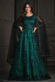 Net Fabric Enticing Sequins Work Anarkali Suit In Black Color