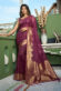 Imposing Organza Fabric Weaving Work Saree In Cyan Color