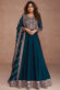 Georgette Fabric Wine Color Spectacular Gown With Dupatta