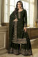 Black Color Georgette Fabric Function Wear Embellished Sharara Suit