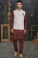 Off White Color Cotton Fabric Royal Kurta Pyjama With Jacket