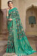 Teal Color Viscose Fabric Amazing Function Look Saree