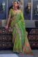 Sea Green Color Handloom Weaving Designs Precious Silk Saree