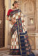 Mesmeric Rani Color Foil Printed Saree In Art Silk Fabric