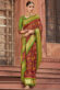 Awesome Maroon Color Art Silk Fabric Foil Printed Work Saree