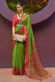 Entrancing Tisuue Fabric Mustard Color Saree With Weaving Work