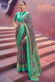 Beige Color Stunning Zari Weaving Work Organza Saree