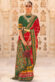 Maroon Color Fancy Fabric Elegant Foil Printed Ready To Wear Saree