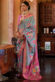 Excellent Art Silk Fabric Pink Color Digital Printed Saree