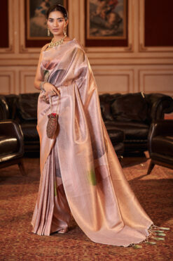 Jacquard Fabric Multi Color Fantastic Festive Look Saree