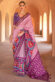 Beige Color Art Silk Fabric Engaging Printed Patola Saree