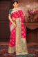 Satin Silk Fabric Pink Color Saree With Excellent Border Work