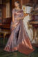 Marvellous Weaving Work On Tisuue Fabric Saree In Beige Color