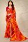 Vartika Singh Orange Casual Chiffon Amazing Bandhani Printed Saree