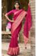 Beauteous Maroon Color Brasso Fabric Festive Look Printed Saree