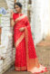 Red Color Elegant Weaving Work Saree