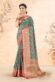 Art Silk Fabric Festive Look Vivacious Saree In Green Color