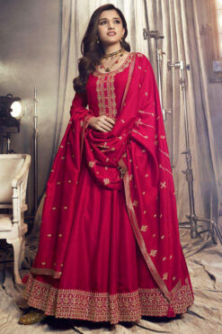 Nidhi Shah Art Silk Fabric Supreme Party Look Anarkali Suit