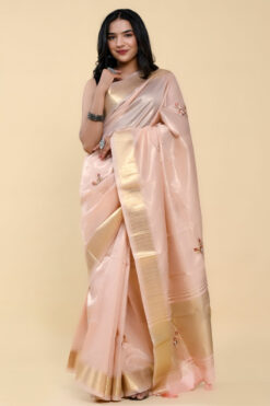 Enthralling Pink Color Casual Saree