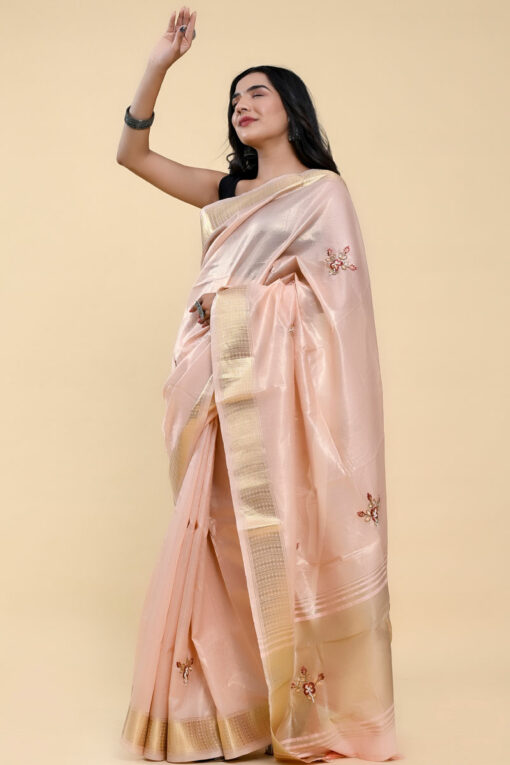 Enthralling Pink Color Casual Saree