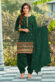 Sea Green Georgette Elegant Embroidered Patiala Suit