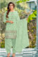 Dark Green Georgette Attractive Embroidered Patiala Suit