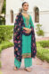 Excellent Georgette Grey Color Embroidered Palazzo Suit