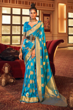Pleasant Art Silk Weaving Design Festive Saree