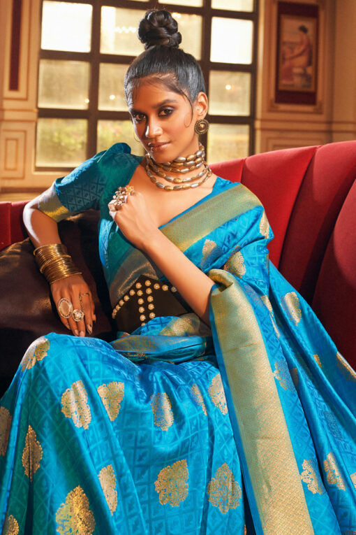 Pleasant Art Silk Weaving Design Festive Saree