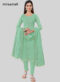 Green Chanderi Silk Pant Style Salwar Kameez Miraamall