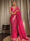 Rani Pink Traditional Function Wear Banarasi Soft Silk Saree Miraamall