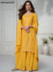 Yellow Designer Embroidered Work Salwar Suit Miraamall