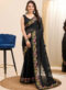Awesome Pista Georgette Party Wear Saree Miraamall
