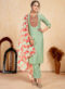Lavender Party Wear Slub Cotton Salwar Suit Miraamall