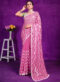 Pink Shimer Party Wear Designer Saree Miraamall