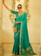 Golden Silk Designer Zari Weaving Saree