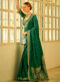 Blue Designer Zari Weaving Silk Saree