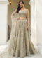 Brown Designer Wedding Wear Net Lehenga Choli